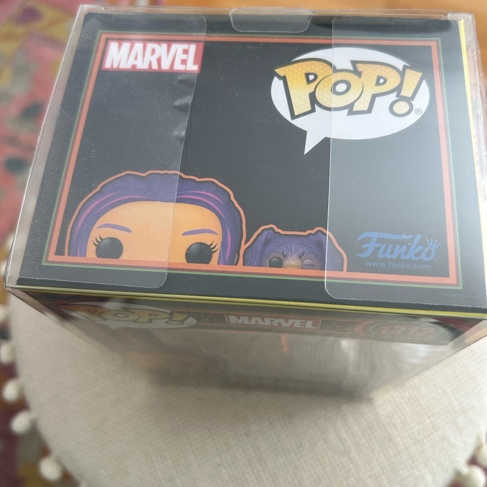 Funko Pop Marvel Kate Bishop with Lucky Pizza Dog #1212 Blacklight - Picture 2 of 10